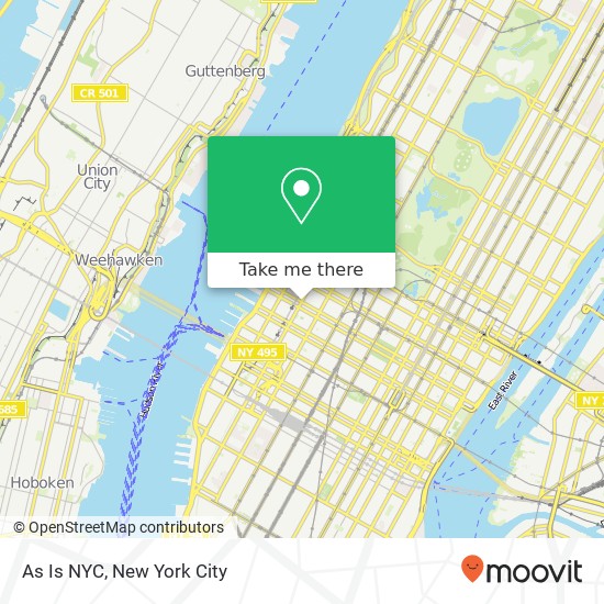Mapa de As Is NYC