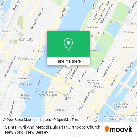 Saints Kyril And Metodi Bulgarian Orthodox Church map