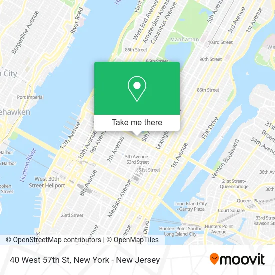 40 West 57th St map