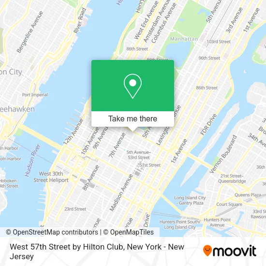 West 57th Street by Hilton Club map