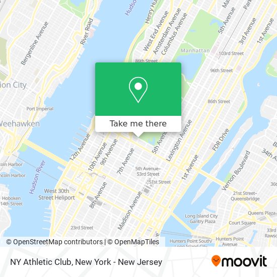 NY Athletic Club map