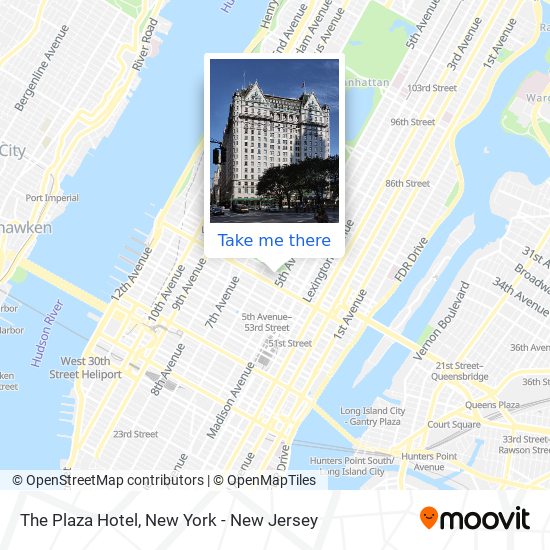 The Plaza Hotel map