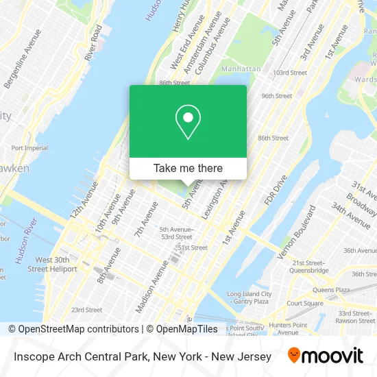 Inscope Arch Central Park map
