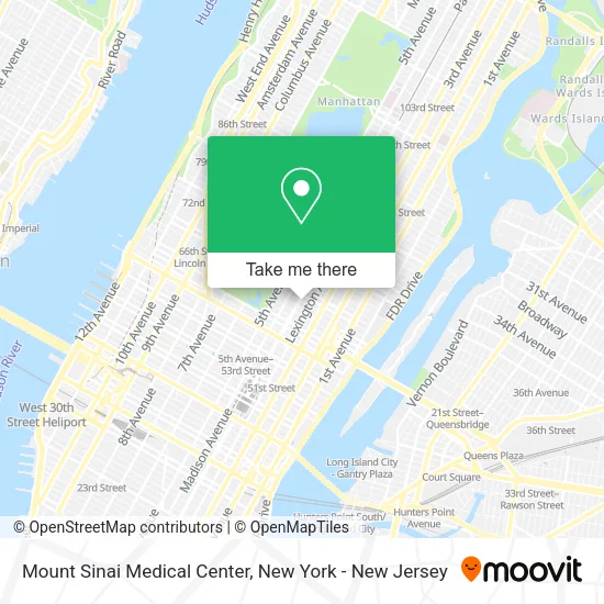 Mount Sinai Medical Center map