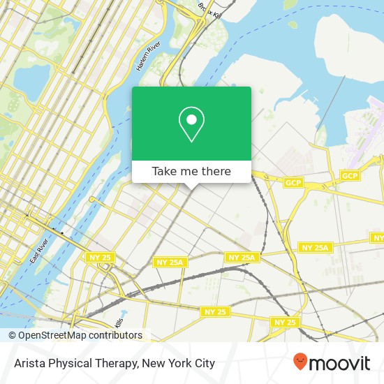 Arista Physical Therapy map