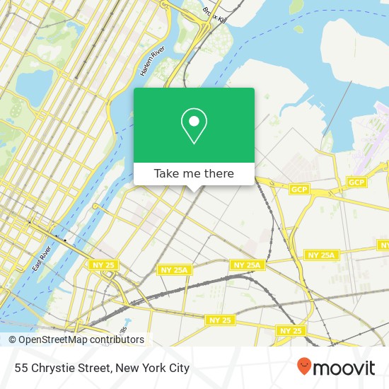 Mapa de 55 Chrystie Street