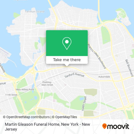 Martin Gleason Funeral Home map
