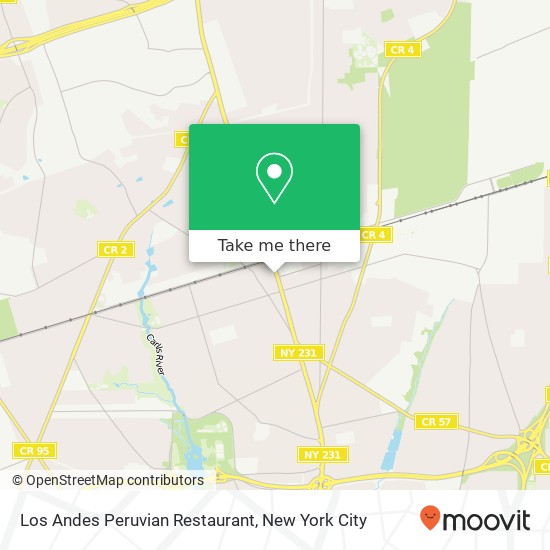 Mapa de Los Andes Peruvian Restaurant