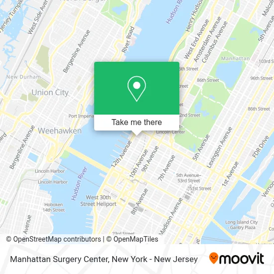 Manhattan Surgery Center map