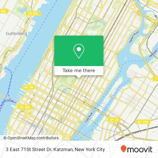 Mapa de 3 East 71St Street Dr. Katzman