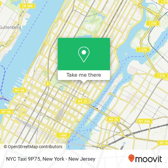 Mapa de NYC Taxi 9P75