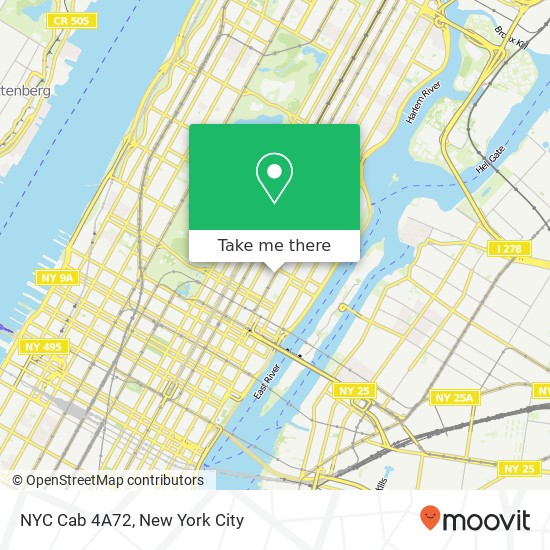 NYC Cab 4A72 map