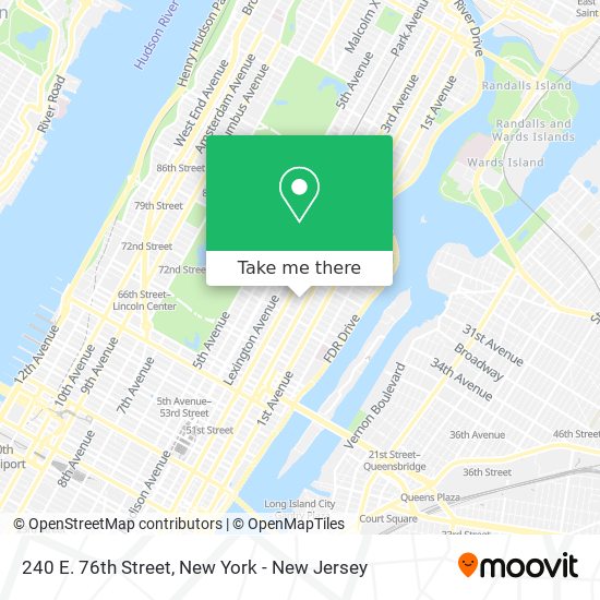 240 E. 76th Street map