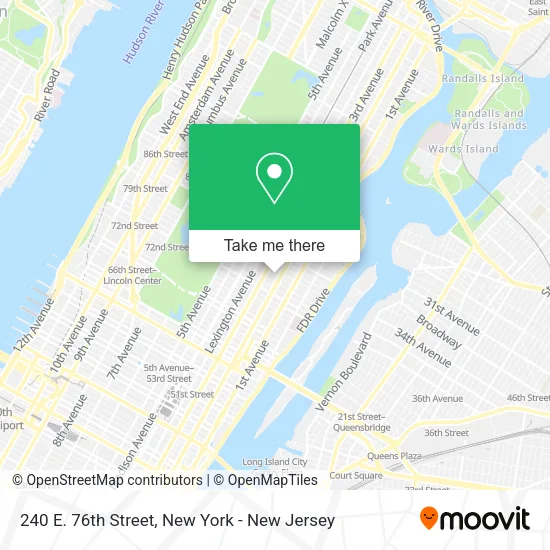 240 E. 76th Street map