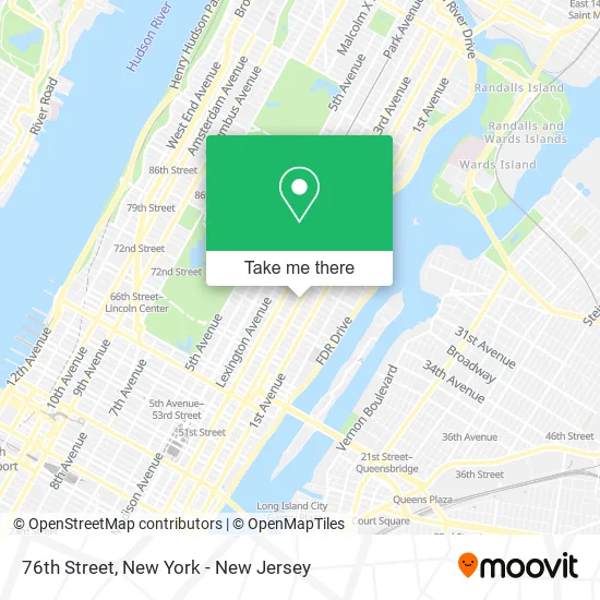 76th Street map