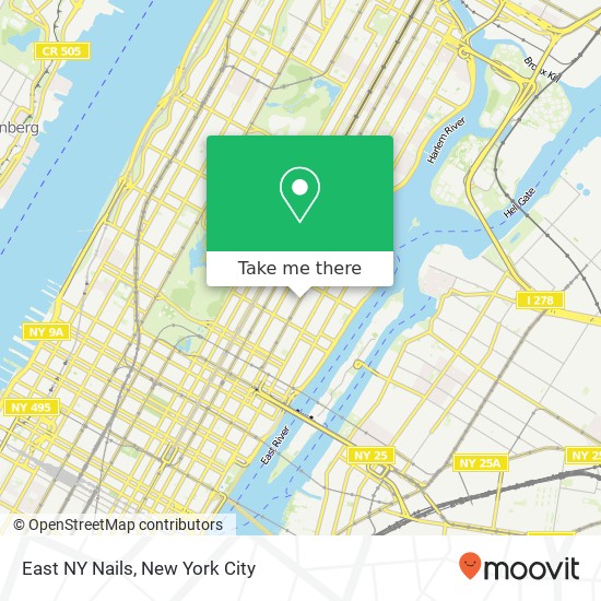 East NY Nails map