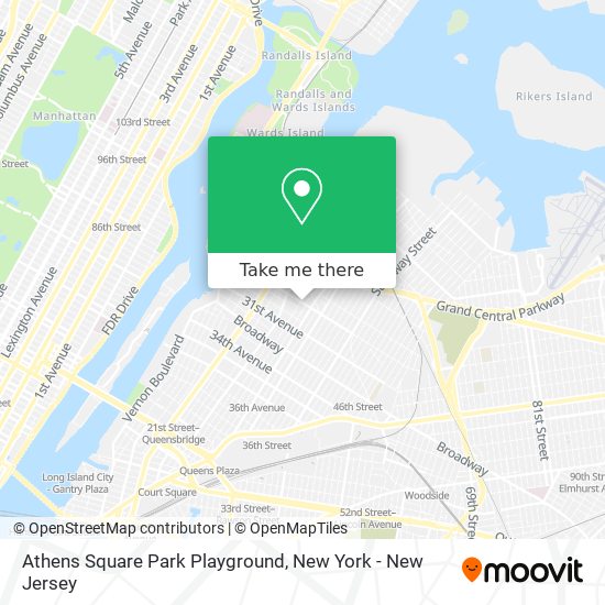 Mapa de Athens Square Park Playground