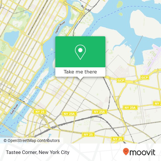 Tastee Corner map
