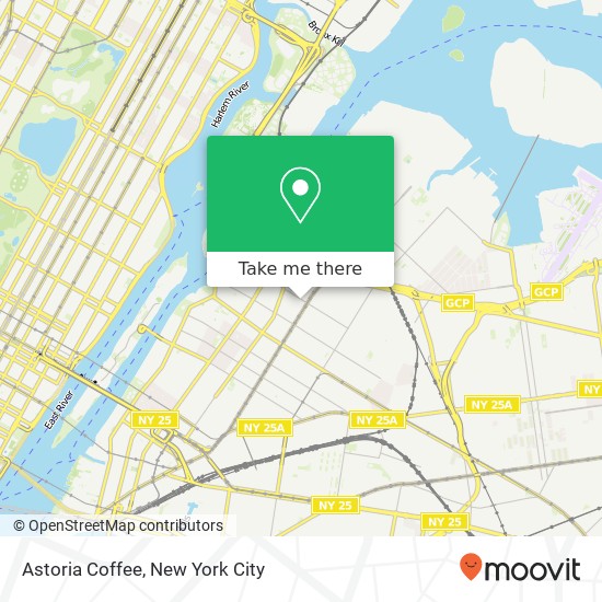 Astoria Coffee map