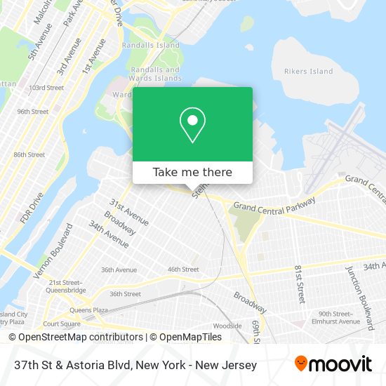 37th St & Astoria Blvd map