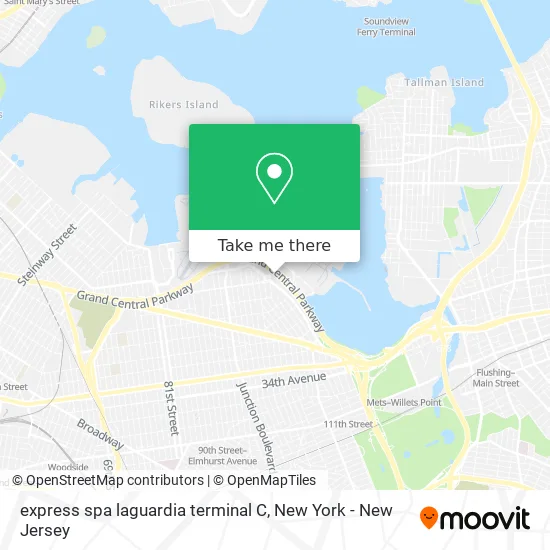 Mapa de express spa laguardia terminal C