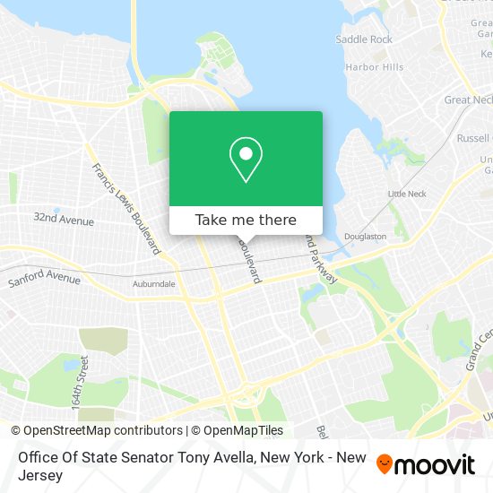 Office Of State Senator Tony Avella map