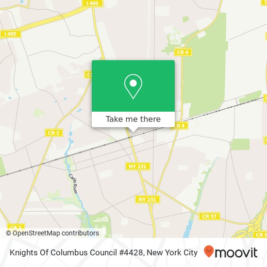 Mapa de Knights Of Columbus Council #4428