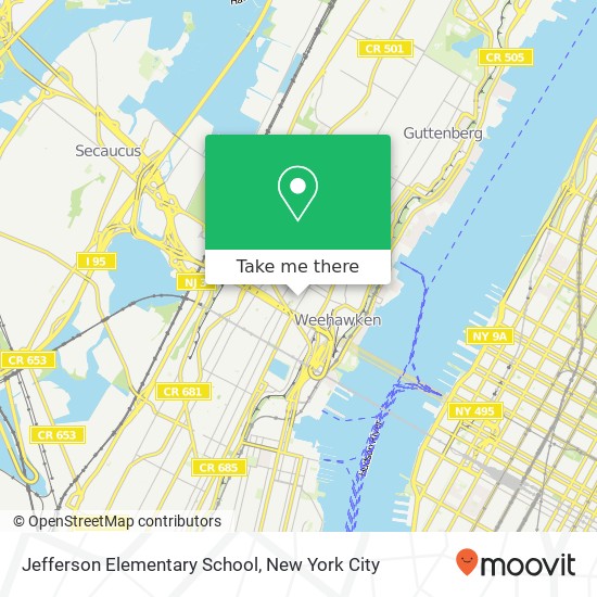 Jefferson Elementary School map