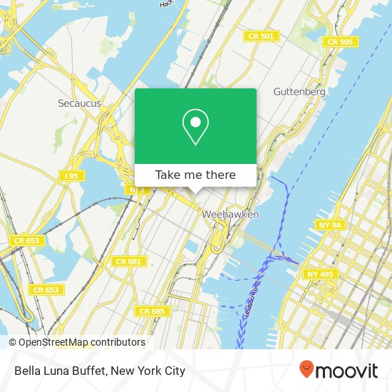 Bella Luna Buffet map