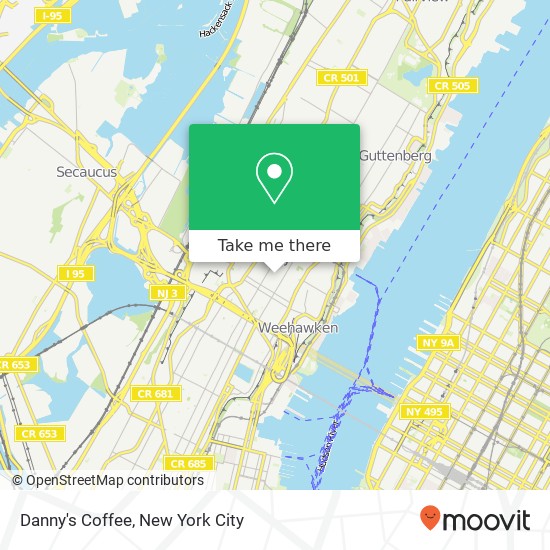 Danny's Coffee map