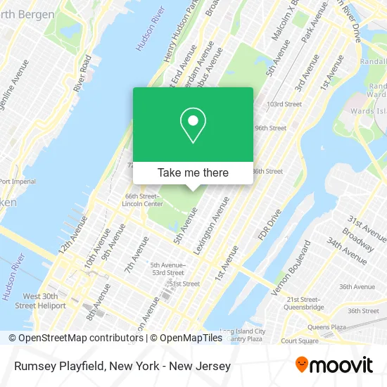 Rumsey Playfield map