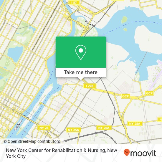 Mapa de New York Center for Rehabilitation & Nursing