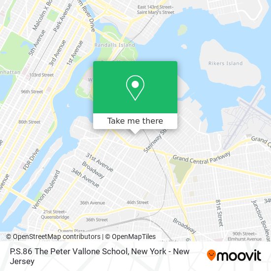 P.S.86 The Peter Vallone School map