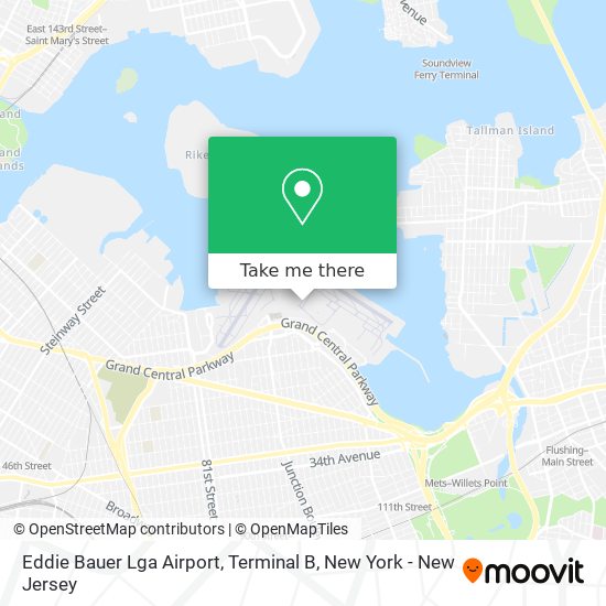 Eddie Bauer Lga Airport, Terminal B map