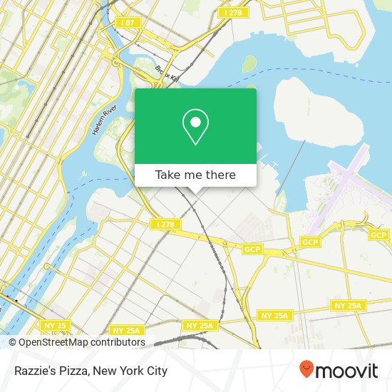 Mapa de Razzie's Pizza