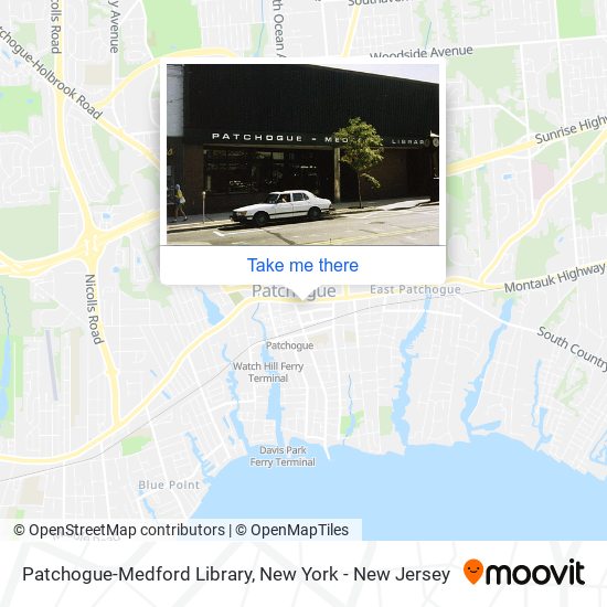 Patchogue-Medford Library map