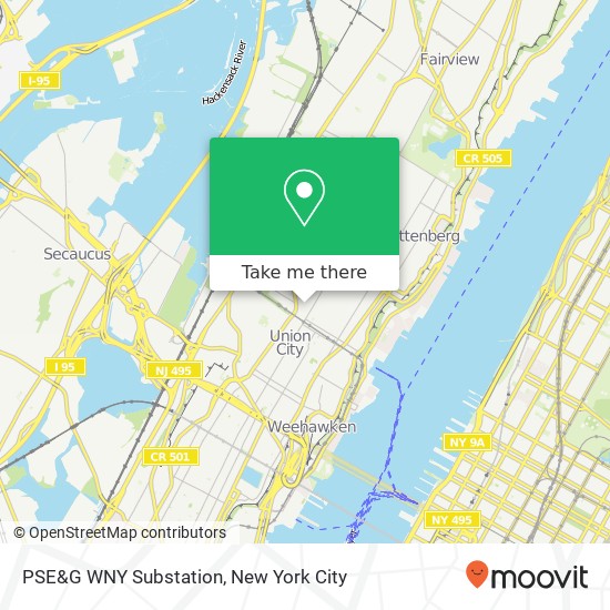 Mapa de PSE&G WNY Substation