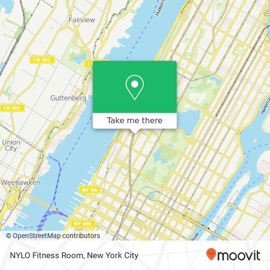 NYLO Fitness Room map