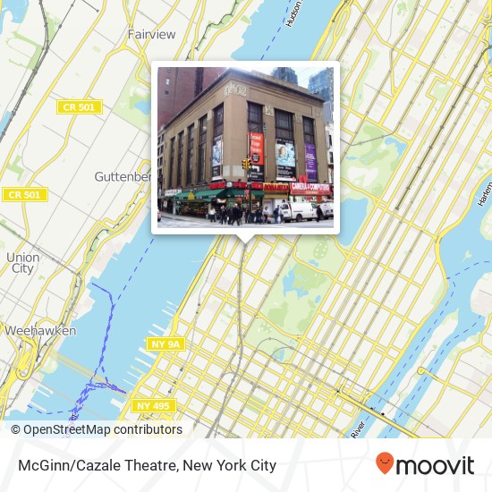 McGinn/Cazale Theatre map
