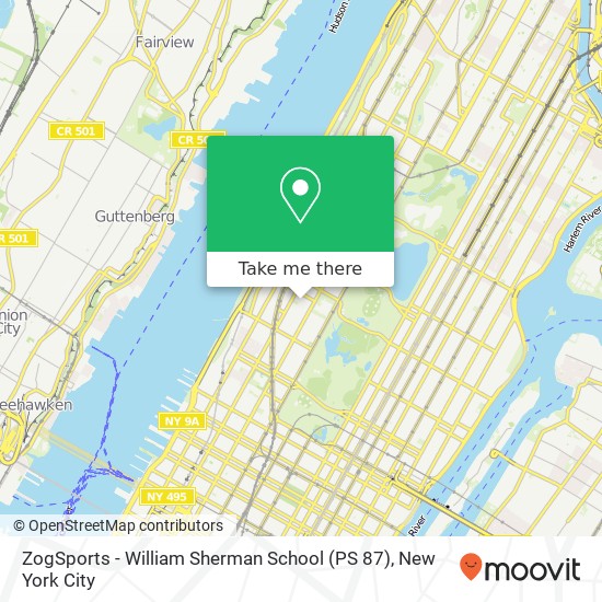 Mapa de ZogSports - William Sherman School (PS 87)