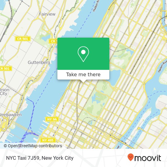 NYC Taxi 7J59 map