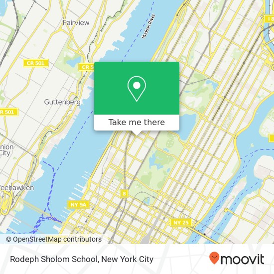 Rodeph Sholom School map