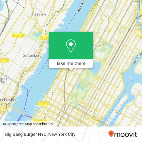 Big Bang Burger NYC map