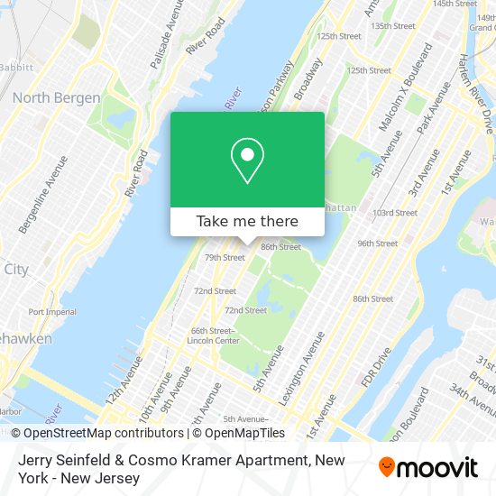 Mapa de Jerry Seinfeld & Cosmo Kramer Apartment