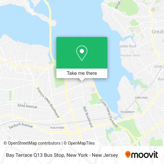 Bay Terrace Q13 Bus Stop map