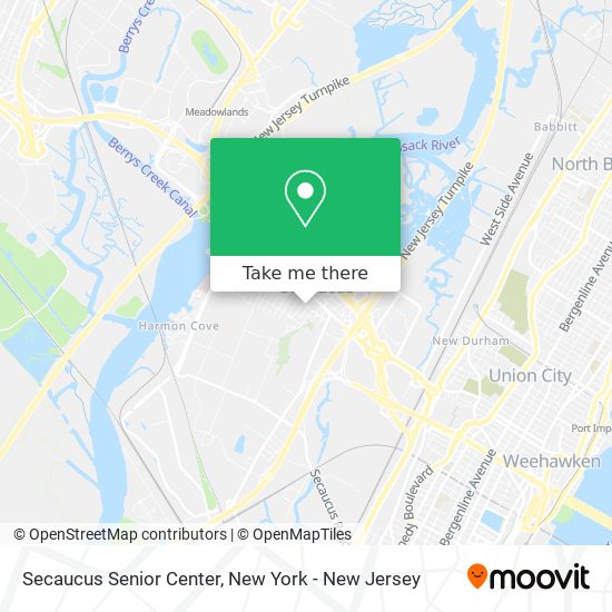 Secaucus Senior Center map