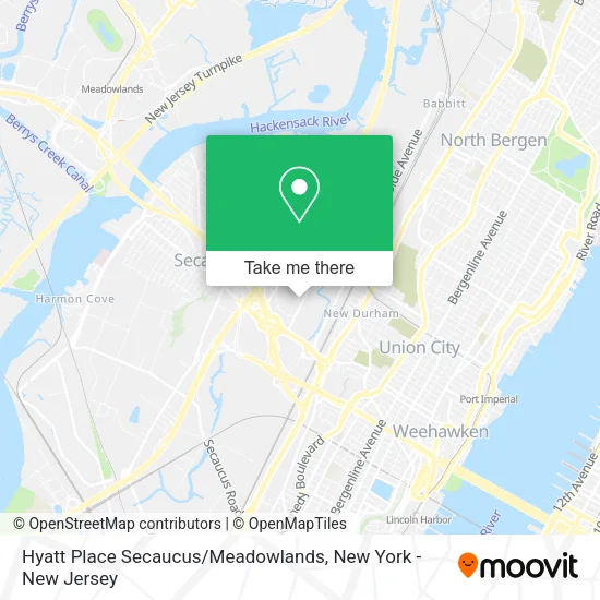 Hyatt Place Secaucus / Meadowlands map