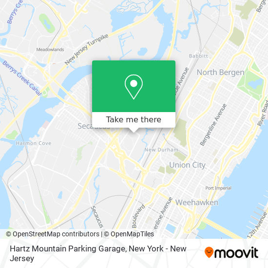 Hartz Mountain Parking Garage map