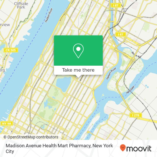 Mapa de Madison Avenue Health Mart Pharmacy