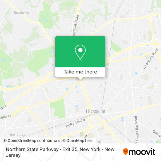 Mapa de Northern State Parkway - Exit 35